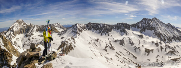 Panorama from the summit of Siberia Peak
