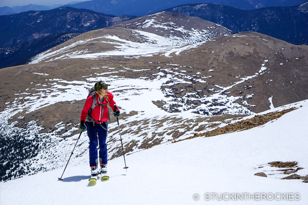 Christy Mahon on Bard Peak