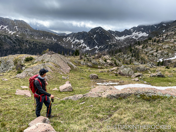 Ted Mahon by Rito Alto Lake.