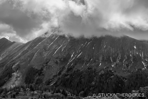 Rito Alto Peak from Rito Alto Lake