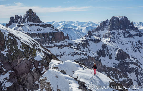 Christy on the summit of Cirque Mountain