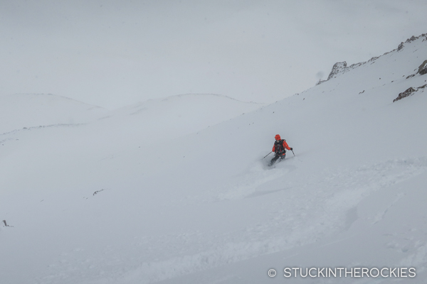 Skiing Electric Peak