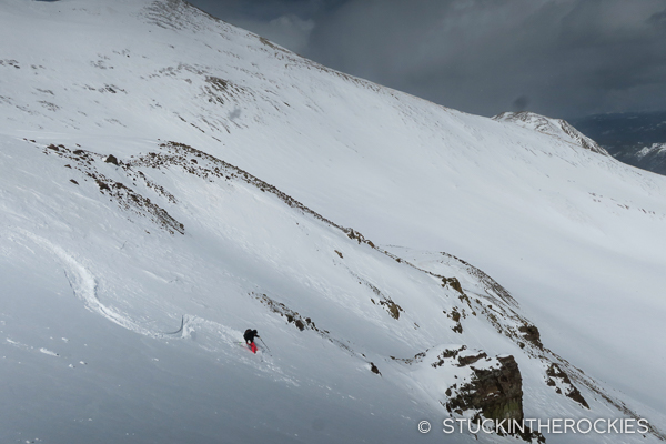 Skiing Electric Peak