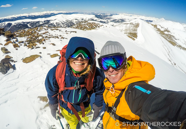 Ted and Christy Mahon on Mosquito Peak