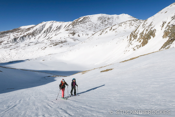 Skinning up to Mount Democrat