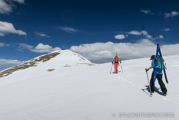 Nearing the summit of Mount Democrat