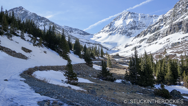 The Burns Gulch jeep road up to Niagara Peak