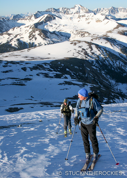 Lou and Louoie Dawson skin up Twining Peak