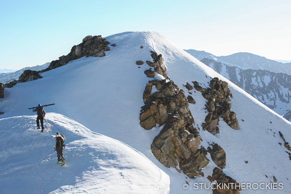 Lou Dawson and Louie Dawson on Twining Peak