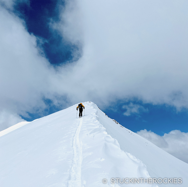 Nearing the summit of Peak 10