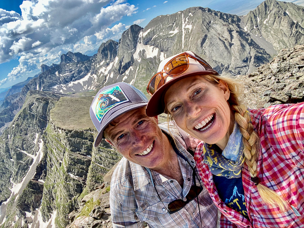 Ted and Christy Mahon on Mount Adams