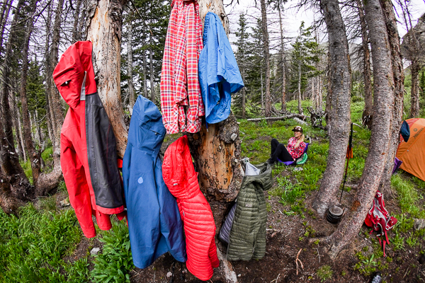 Christy Mahon at camp at Horn Lake