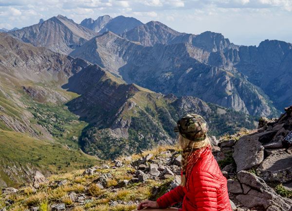 Christy Mahon on Venable Peak