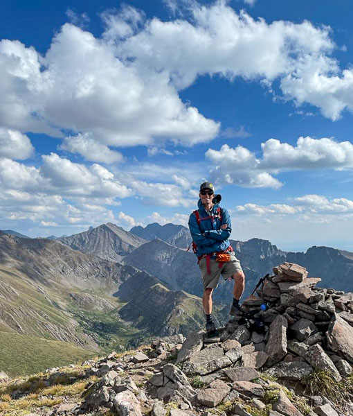 Ted Mahon in the Sangre de Cristos