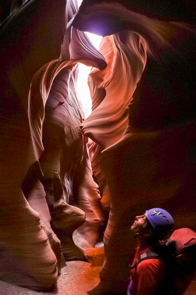 A sculpted section of the High Spur canyon