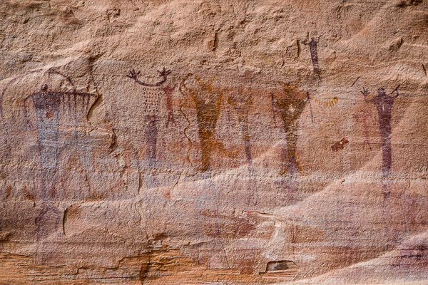 Pictograph panel in the San Rafael Swell.