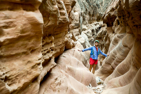 Christy Mahon in the San Rafael Swell, Little Horse Canyon