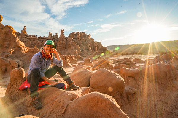 Christy Mahon in the San Rafael Swell