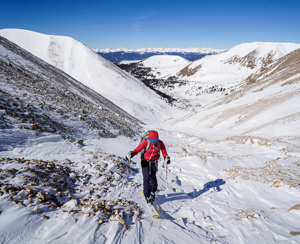 Christy Mahon skinning up Mount Sheridan.