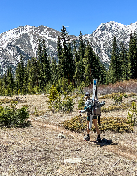 Walking out the Black Cloud trail on a sunny spring afternoon.