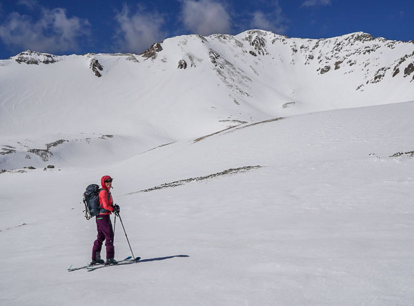 Christy approaches T 0, the highpoint in the distance.