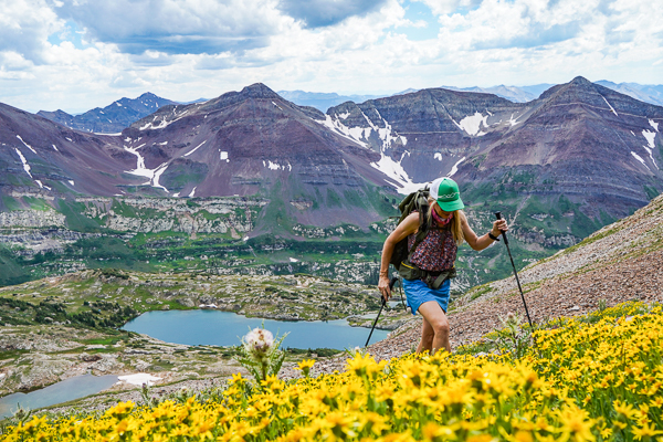 Hiking up to Treasure Mountain from Yule Lakes