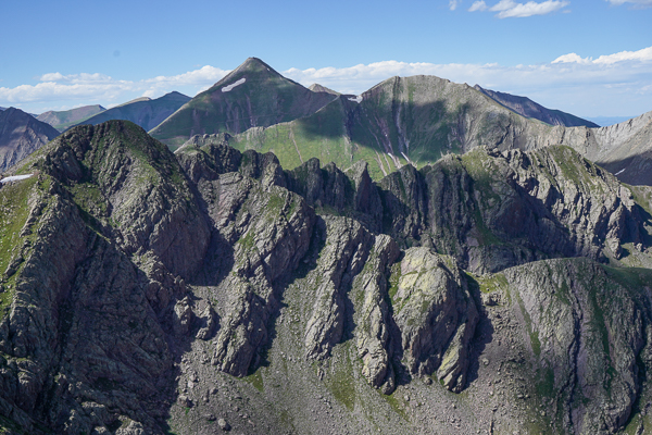 The north ridge of Pyramid Mountain