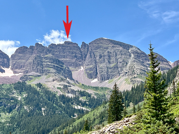 The Sleeping Sexton as seen from the valley below.