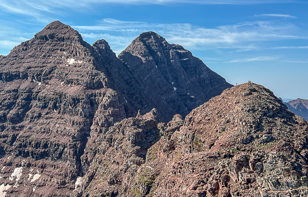 Climbers on the summit of Sleeping Sexton.