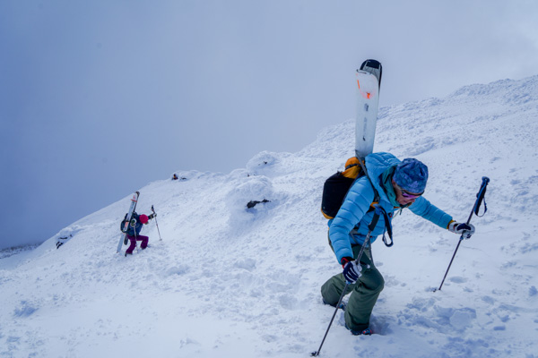 The final bootpack to the crater rim.