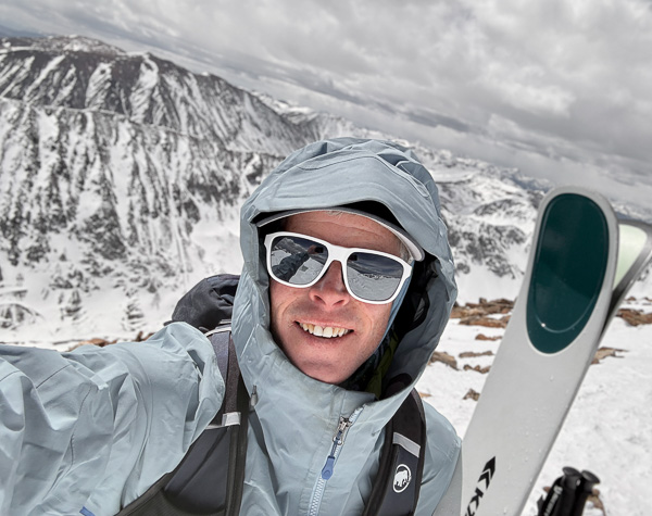 Ted Mahon on the summit of Quandary Peak