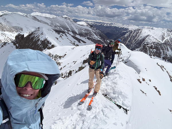 On the summit of American Peak.